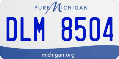 MI license plate DLM8504