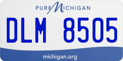 MI license plate DLM8505