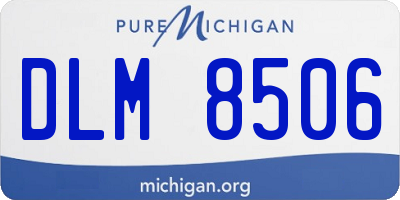 MI license plate DLM8506