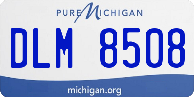 MI license plate DLM8508