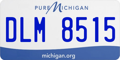 MI license plate DLM8515