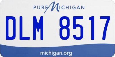 MI license plate DLM8517