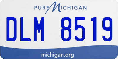 MI license plate DLM8519