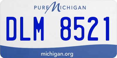 MI license plate DLM8521