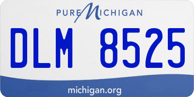 MI license plate DLM8525