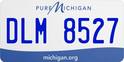 MI license plate DLM8527
