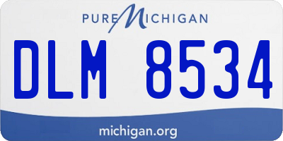 MI license plate DLM8534