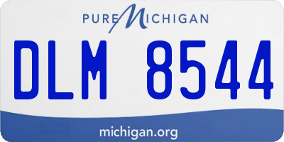 MI license plate DLM8544