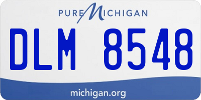 MI license plate DLM8548