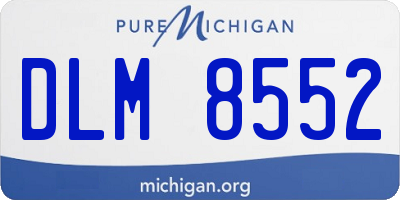 MI license plate DLM8552