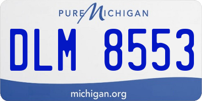 MI license plate DLM8553