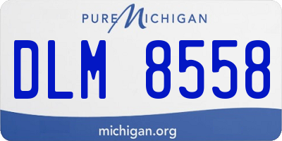 MI license plate DLM8558
