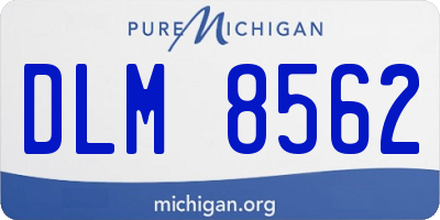 MI license plate DLM8562