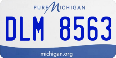 MI license plate DLM8563