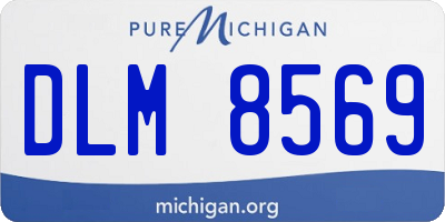 MI license plate DLM8569