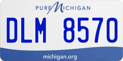 MI license plate DLM8570