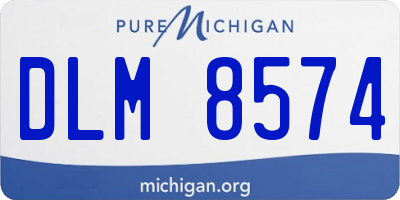MI license plate DLM8574