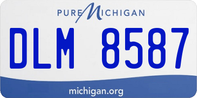 MI license plate DLM8587