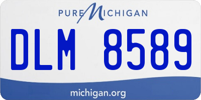 MI license plate DLM8589