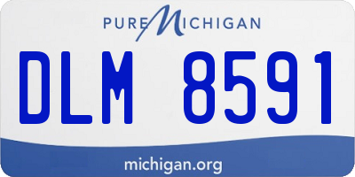 MI license plate DLM8591