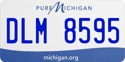 MI license plate DLM8595