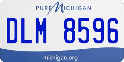 MI license plate DLM8596