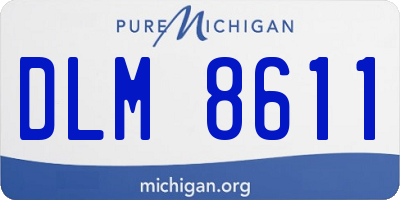 MI license plate DLM8611
