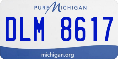 MI license plate DLM8617