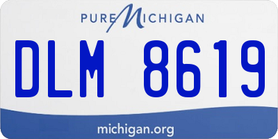 MI license plate DLM8619