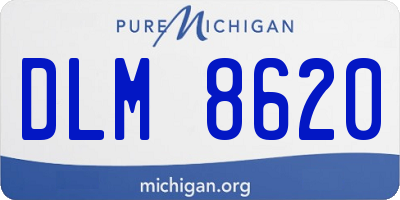 MI license plate DLM8620