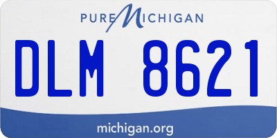 MI license plate DLM8621