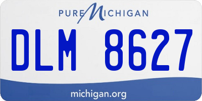 MI license plate DLM8627
