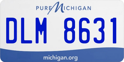 MI license plate DLM8631