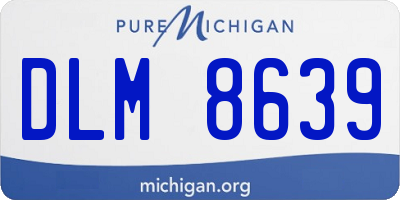 MI license plate DLM8639