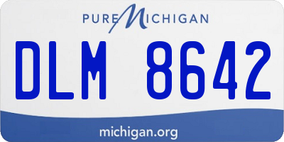 MI license plate DLM8642