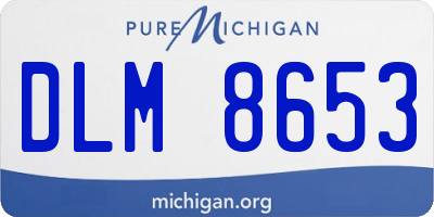 MI license plate DLM8653