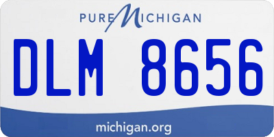 MI license plate DLM8656