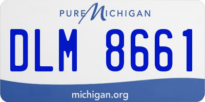 MI license plate DLM8661
