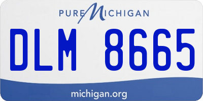 MI license plate DLM8665