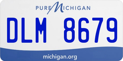 MI license plate DLM8679