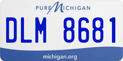 MI license plate DLM8681
