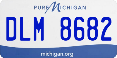 MI license plate DLM8682