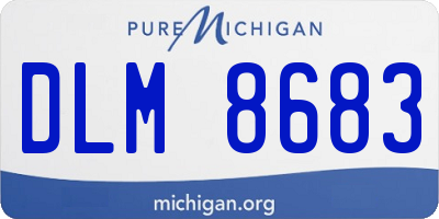 MI license plate DLM8683
