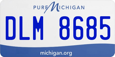 MI license plate DLM8685