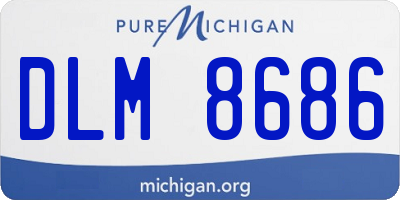 MI license plate DLM8686