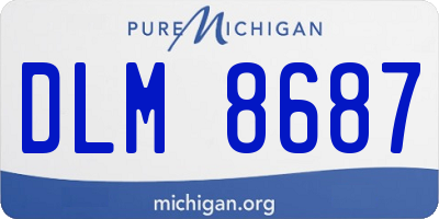 MI license plate DLM8687