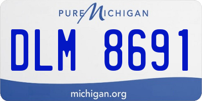MI license plate DLM8691
