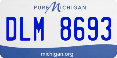 MI license plate DLM8693