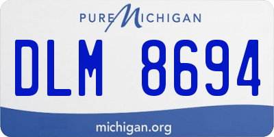 MI license plate DLM8694