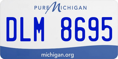 MI license plate DLM8695